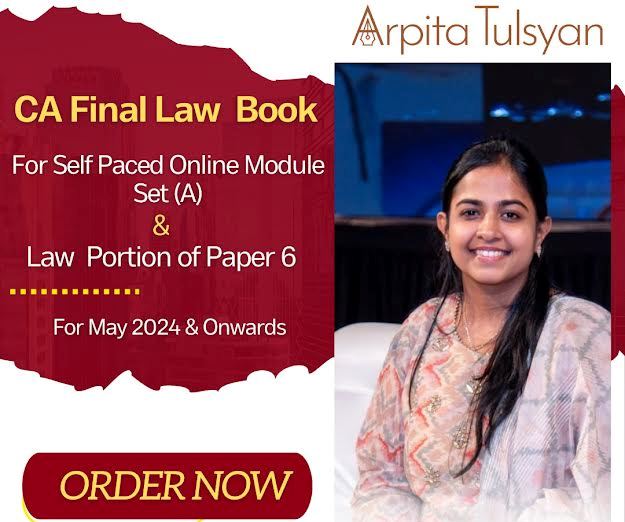 Tulsyan’s Corporate & Economic Laws For CA Final Paper 6 by Arpita Tulsyan Applicable for May 2024 & Onwards