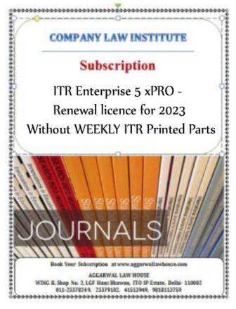 CLI Subscription ITR Enterprise 5 xPRO - Renewal licence for 2023 Without WEEKLY ITR Printed Parts
