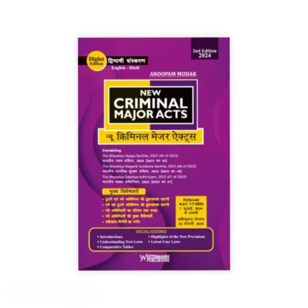 Whitesmann New Criminal Major Acts (Diglot Edition) by Anoopam Modak Edition 2026