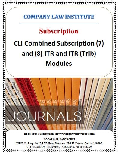 CLI Combined Subscription (7) and (8) ITR and ITR (Trib) Modules For 2023
