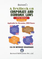 Bestword's A Textbook on Corporate and Economic Laws for CA Final New Syllabus By Munish Bhandari 37th Edition Applicable for Dec 2023 Exams