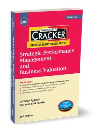 Taxmann Cracker CMA Final Strategic Performance Management and Business Valuation (SPMBV) | June.2026/Dec.2026 EXAM