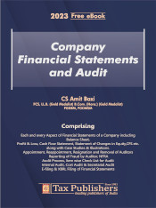 Tax Publishers Company Financial Statements And Audit by Amit Baxi Edition 2023