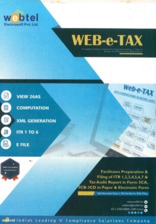 Webtel WEB-e-TAX Software for FY 2023-24