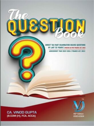 VG Learning Destination Direct Tax The Question Book For CA Final New Syllabus  by Vinod Gupta Applicable for May / November 2023 Exam