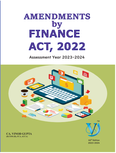 VG Learning Destination Amendments by Finance Act, 2022 CA Final New Syllabus Edition February 2023