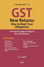 Taxmann GST New Returns How to Meet Your Obligations by SS GUPTA Edition 2020