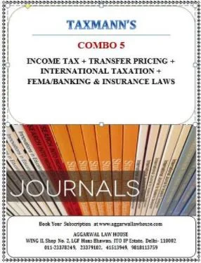 Taxmann Online Subscription Combo 5 ( Income Tax+ Transfer Pricing+ International Taxation+ FEMA Banking & Insurance ) with daily e-mail alerts Edition 2026