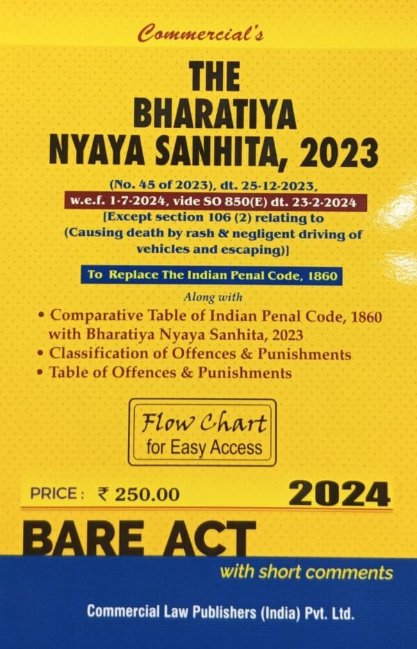 COMMERICAL'S THE BHARATIYA NYAYA SANHITA 2023-24