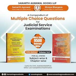 Pariksha Manthan A Compendium of Multiple Choice Questions for Judicial Service Examination Set of 2 Vols by Samarth Agrawal Edition 2024-25