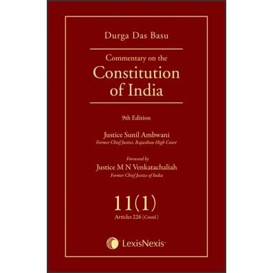 LexisNexis Durga Das Basu Commentary on The Constitution of India