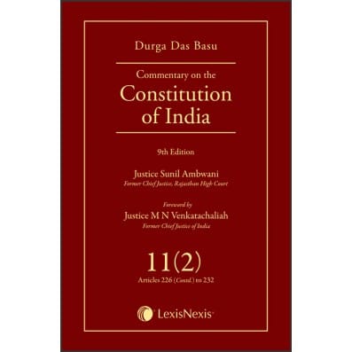 LexisNexis Durga Das Basu Commentary on The Constitution of India