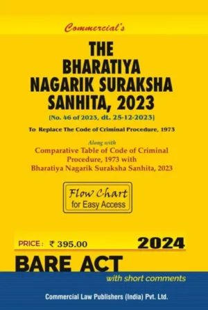 Commercial Bare Acts The Bharatiya Nagarik Suraksha Sanhita 2023 Edition 2024