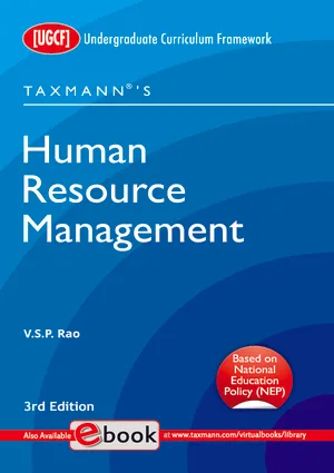 Taxmann's Human Resource Management UCGF For B.com & B.com Hons by V.S.P RAO 3rd Edition 2023