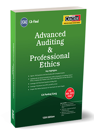 Taxmann Cracker Advanced Auditing & Professional Ethics New Syllabus for CA Final by PANKAJ GARG Applicable for Nov 2023 Exams