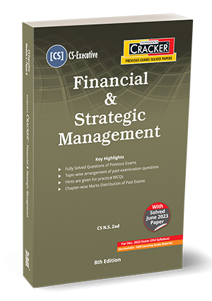 Taxmann Cracker Financial & Strategic Management for CS Executive (Old Syllabus) by NS ZAD Applicable for Dec 2023 Exams