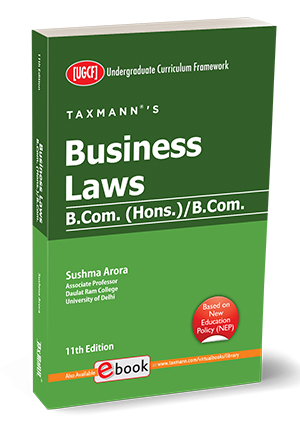 Taxmann Business Laws for B.Com (Hons) by SUSHMA ARORA Edition 2023