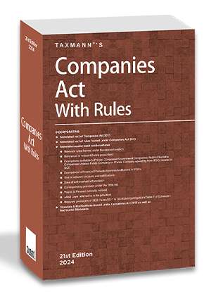 Taxmann Companies Act with Rules 21st Edition 2024