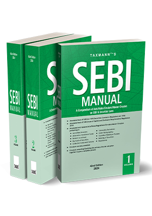 Taxmann SEBI Manual (Set of 3 Vol) Edition 2024