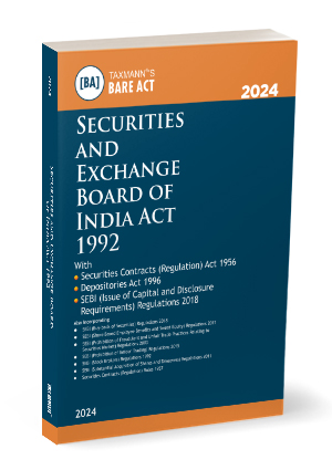 Taxmann Bare Act Securities and Exchange Board of India SEBI Act 1992 Edition 2024
