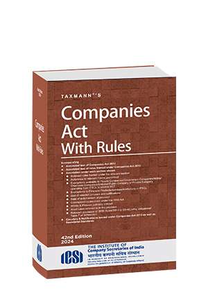 Taxmann's Companies Act with Rules Pocket Edition 2024