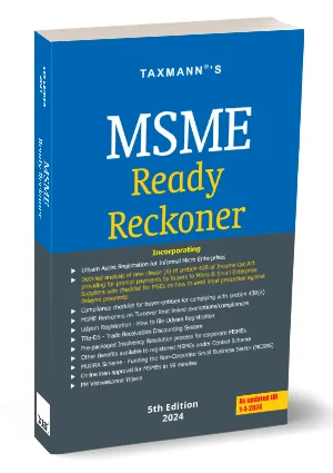 Taxmann MSME Ready Reckoner Edition 2024
