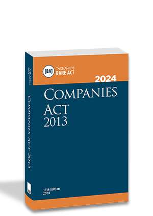 Taxmann Bare Act Companies Act 2013  (Pocket) Edition 2024