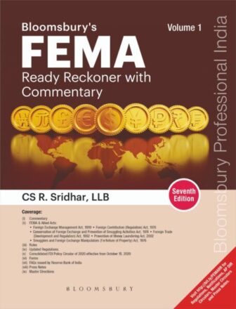 Bloomsbury FEMA Ready Reckoner with Commentary (Set of 2 Vols) by R SRIDHAR Edition 2022