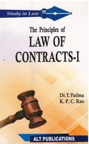 ALT Publications The Principles of Law of Contract-I by T Padma & K P C Rao Edition 2022