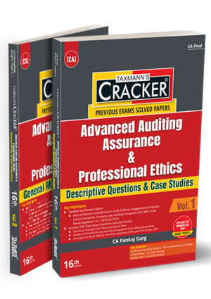 Taxmann Cracker Advanced Auditing Assurance & Professional Ethics Previous Exam Solved Papers CA PANKAJ GARG Applicable for Nov. 2025 Exams Group-1 Paper-3 15th Edition 2025