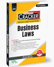 TAXMANN'S CRACKER BUSINESS LAWS FOR CA-FOUNDATION PAPER-2 BY DR. S.K. AGRAWAL & CA MANMEET KAUR APPLICABLE FOR SEP.26/Jan.2027 EXAMS 17TH EDITION
