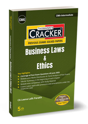 Taxmann Cracker Business Laws & Ethics for CMA Intermediate Applicable for Dec 2025/June 2026 5th Edition 2025