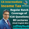 RDV Classes Income Tax For CA Intermediate by Vikas Sharma Applicable for May 2022 & November 2022 Attempt Available in Google Drive / Pen Drive