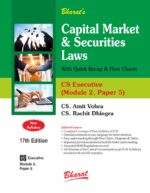 Bharat Capital Market & Securities Laws  For CS Executive Module 2, Paper 5 New Syllabus by Amit Vohra & Rachit Dhingra 17th Edition 2023