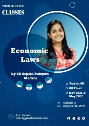 Video Lecture Economic Laws For CA Final Elective ‐ Paper 6D by Arpita Tulsyan Ma'am Applicable for May 2023 Exam Available in  Google Drive / Pen Drive