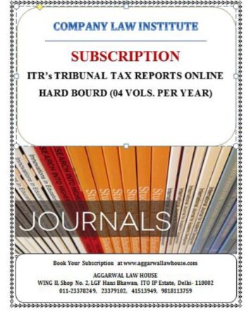 ITR's Tribunal Tax Reports Online [ITR (Trib)-OL-](4 Vols Per Year) Hardbound Edition 2022