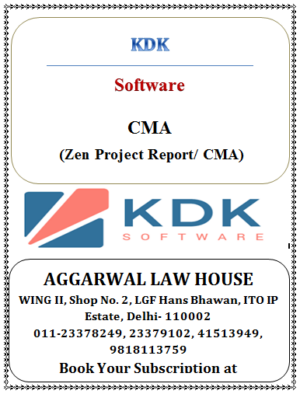 KDK Software for CMA ( Zen Project Report/ CMA)