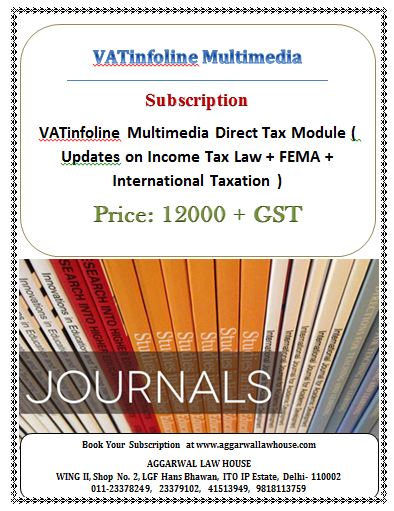 VATinfoline Multimedia Direct Tax Module ( Updates on Income Tax Law + FEMA + International Taxation )
