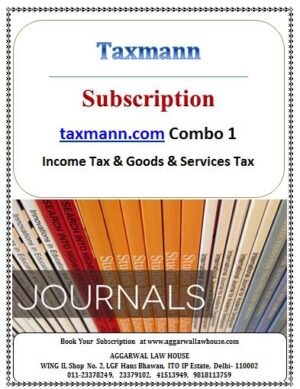 Taxmann Subscription Taxmann.com Combo 1  Income Tax & Goods & Services Tax Edition 2024