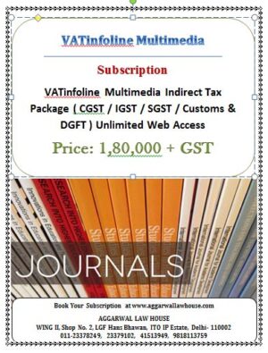 VATinfoline Multimedia Indirect Tax Package ( CGST / IGST / SGST / Customs & DGFT ) Unlimited Web Access
