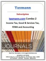 Taxmann Subscription taxmann.com Combo 2  Income Tax & Goods & Services Tax, FEMA and Accounting Edition 2024