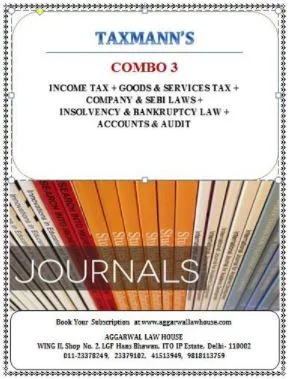 Taxmann Online Subscription Combo 3 ( Income Tax+ Goods & Services Tax+ Company & SEBI Laws + Insolvency & Bankruptcy Laws + Accounts & Audit) with daily e-mail alerts Edition 2026