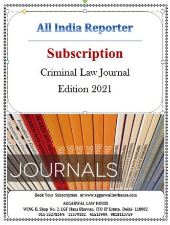 Subscription Criminal Law Journal Edition 2021