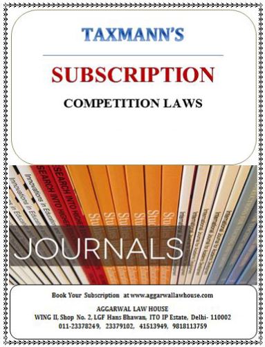 Taxmann Online Subscription on Competition Laws with daily e-mail alerts Edition 2024
