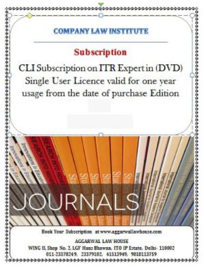 CLI Subscription on ITR Expert in (DVD) Licence valid for one year usage from the date of purchase Edition 2023