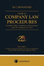 Lexis Nexis Guide to Company Law Procedures Set of 4 Vols by MC BHANDARI Edition 2023
