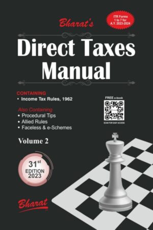 Bharat's Direct Taxes Manual Set of 3 Vols By Ravi Puliani and Mahesh Puliani Edition 2023