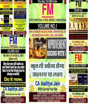 Aaditya Jain Classes CA Inter FM and Eco Books By CA Aaditya Jain