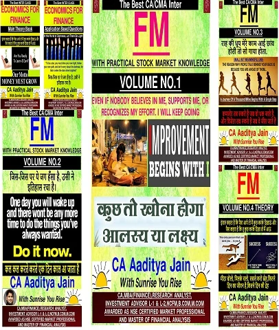 Aaditya Jain Classes CA Inter FM and Eco Books By CA Aaditya Jain