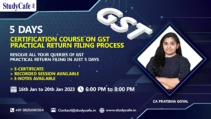 Study Cafe GST Practical Return Filing Process by CA Pratibha Goyal